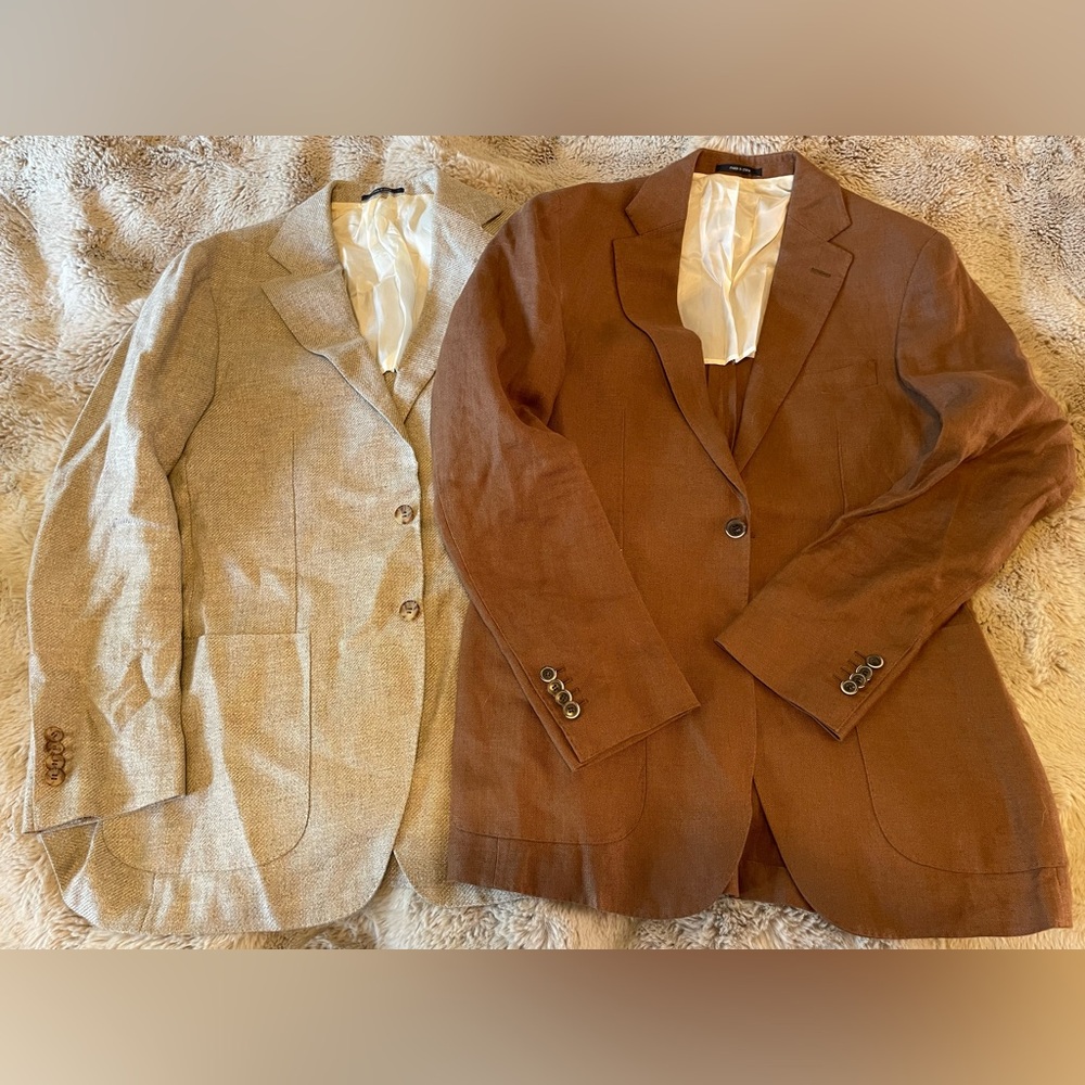 SuitSupply Linen & Hemp Wool Jackets